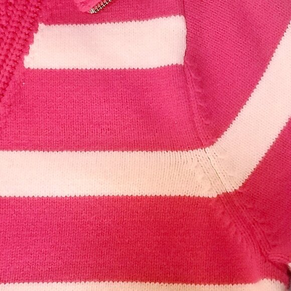 ON 34TH Women's Quarter-Zip Sailor Collar Sweater - Fuschia Combo - Picture 9 of 11
